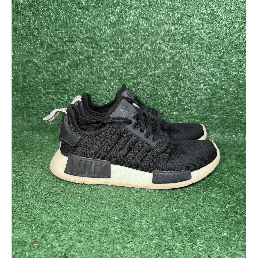 Adidas NMD R1 Women Size 6.5 Black Boost Comfort Running‎ Shoes Walking Sneakers